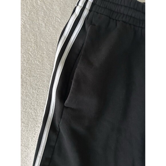 Adidas Essentials Fleece 3-Stripe Sweat Shorts Black Size 2XLT2  Activewear - Picture 5 of 10